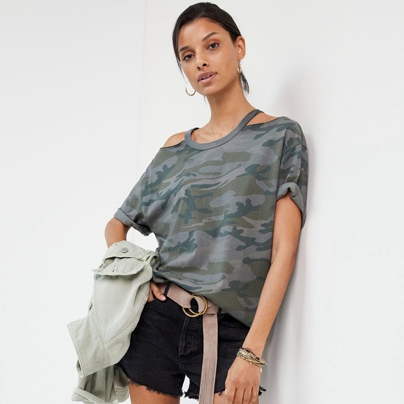 Anthropologie | BOYFRIEND CUT-OUT TEE | Size Med - Picture 3 of 5